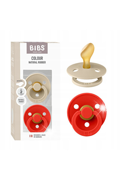 NO BRAND Bibs Colour 2 bucăți Suzetă anatomică plată pentru bebeluși 6m+ Vani...