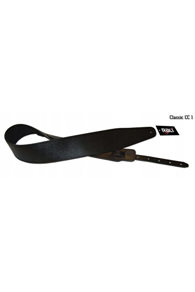 NO BRAND Rali Cc1 Curea de chitară din piele neagră, lată, pentru chitară bas...