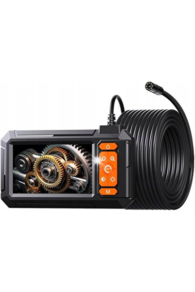 NO BRAND Cameră endoscop pentru inspecție, ecran LCD de 4.3 inch, 5m, 8 LED-u...
