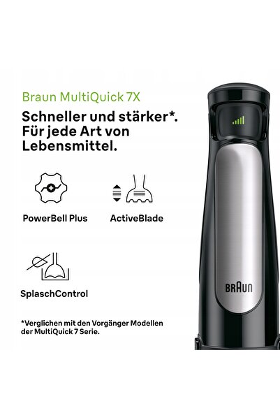 NO BRAND Braun Multiquick 7 Mq 7045X 1000 W Blender de mână Multicolor