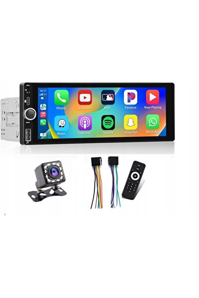 NO BRAND Radio auto cu funcție de copiere, Bluetooth, Aux, 1-Din