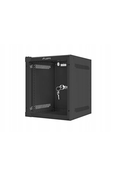 NO BRAND Dulap rack Lanberg cu ușă de sticlă, 10 inch 6U/310 mm, Negru (Wf10-...