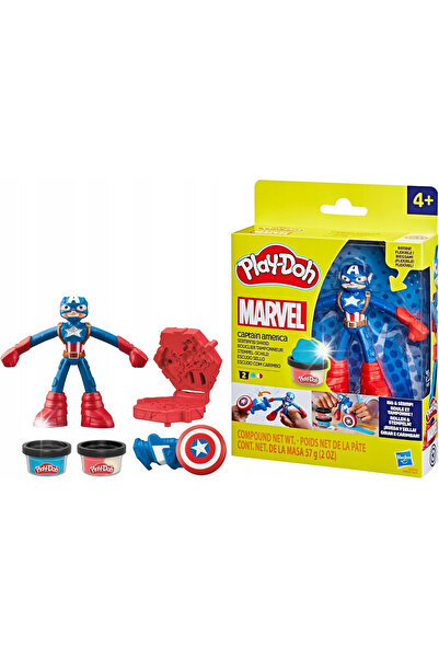 NO BRAND Set figurină Captain America și scut, jucărie tip tort, pentru copii 4+