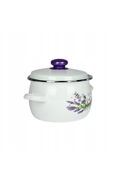 NO BRAND Set complet de vase emailate Lavandă 8El. Inducție pe gaz