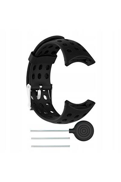 NO BRAND Curea de ceas din silicon pentru smartwatch M1 M2 M4 M5, Negru
