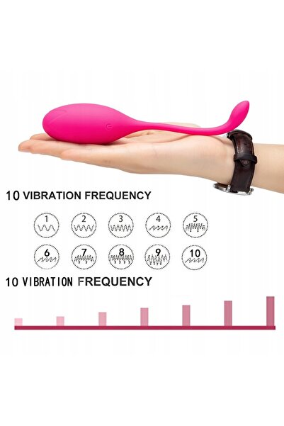 NO BRAND Erotic massager for women oralloo silicone egg 10 modes usb