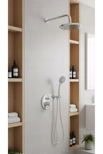 NO BRAND Set de duș Ferro Ritto pentru baie, Crom