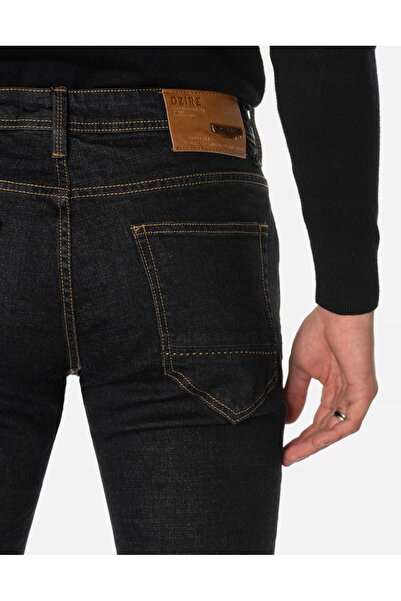 NO BRAND Blugi negri skinny pentru bărbați, stil Texas, pentru bărbați înalți...