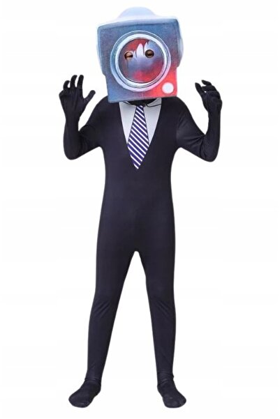 NO BRAND Skibidi Toilet Titan Camera Man Haine Costum de carnaval 158 164