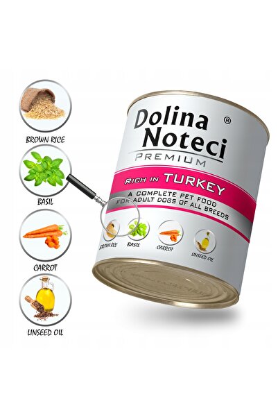 NO BRAND Hrană pentru câini Dolina Noteci Mix cu curcan 12X800G