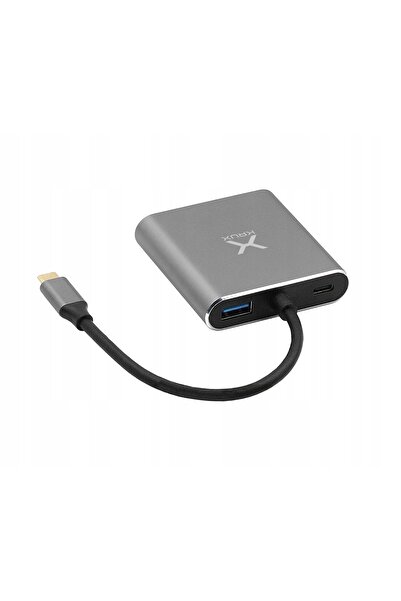 NO BRAND Adaptor KRUX USB-C - 2x HDMI 4K USB