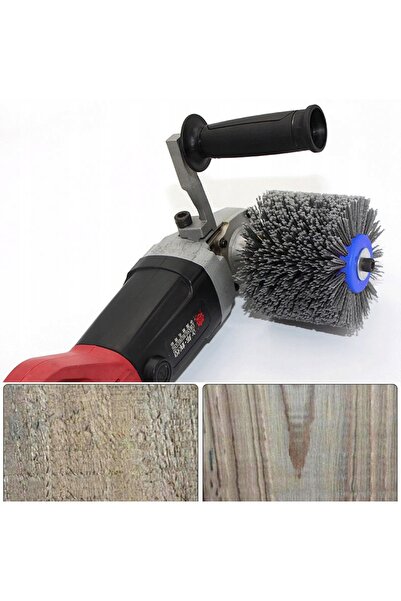 NO BRAND Perie pentru Satinator Nailon 80 #   Roată de șlefuit din lemn tip p...