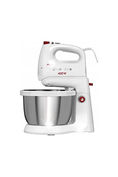 NO BRAND Mixer de mână cu bol, robot de bucătărie alb, 700W, mpm mmr-21z, 5 v...