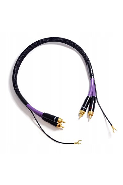NO BRAND Melodika Mdph30 Cablu Purple Rain pentru Gramofon 2RCA Fono cu Împăm...