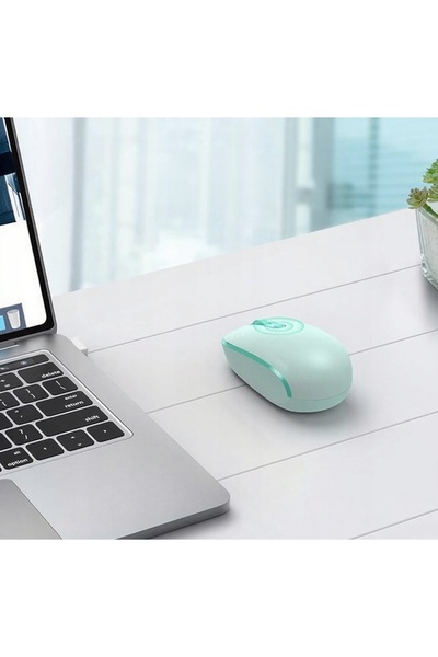 NO BRAND Mouse wireless 2.4G - Silențios - 1600 DPI - Verde - Sounix