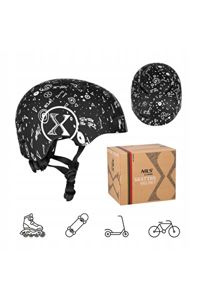 Nils Extreme Casca copii XS 48-52cm Negru MT311 Pentru Trotinetă Pentru Skate...