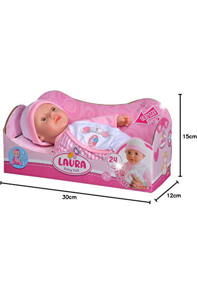 NO BRAND Păpușă interactivă vorbitoare de 30cm cu ochi adormiți și sunete de ...
