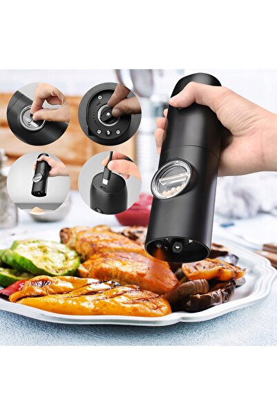 NO BRAND Râșniță electrică Azeno Plastic 70 g Negru