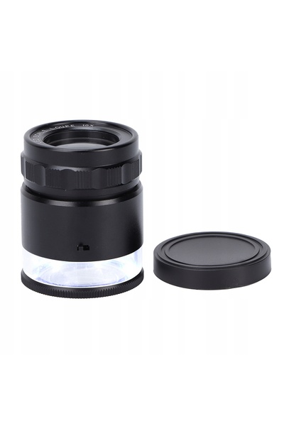NO BRAND Lupă de 28 mm cu mărire 10X și 6 lumini LED