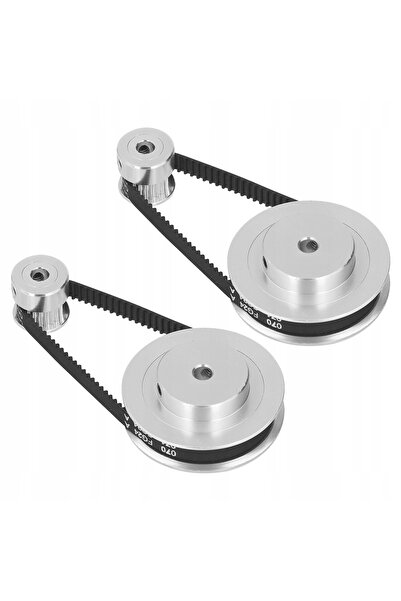 NO BRAND 2x Fulie de sincronizare GT2 cu 20/60 dinți și curea de 6mm/200mm