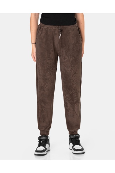 NO BRAND Pantaloni de trening groși și călduroși pentru femei, căptușiți cu f...