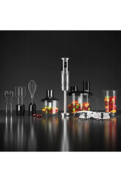 NO BRAND Blender de mână multifuncțional 1200W, lamă aurie, amestecare puternică