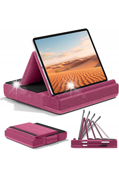 NO BRAND Suport tip pernă pentru tabletă și telefon, pliabil, reglabil, 4.7-1...