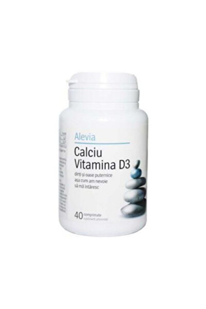 Alevia Calciu Vitamina D3 Alevia, 40 comprimate