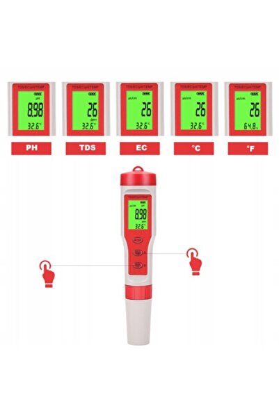 NO BRAND Tester profesional 4 în 1 pH TDS EC temperatură