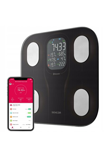 NO BRAND Cântar inteligent de baie pentru fitness personal, IMC, iOS Android ...