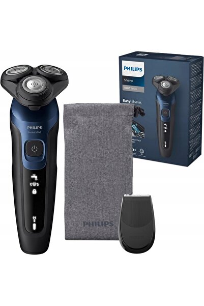 Philips Saeco Aparat de ras Philips Seria 5000 S5465/18 Albastru-Negru, apara...