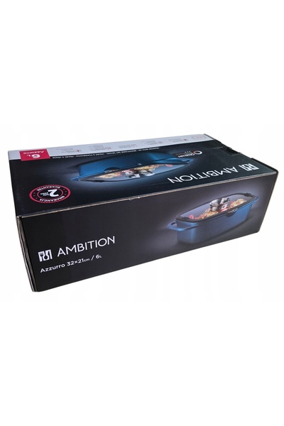 Ambition AZZURRO BRYTFANNA 32x21 CM 6 L CAPAC INDUCTIE ANTIADERENT