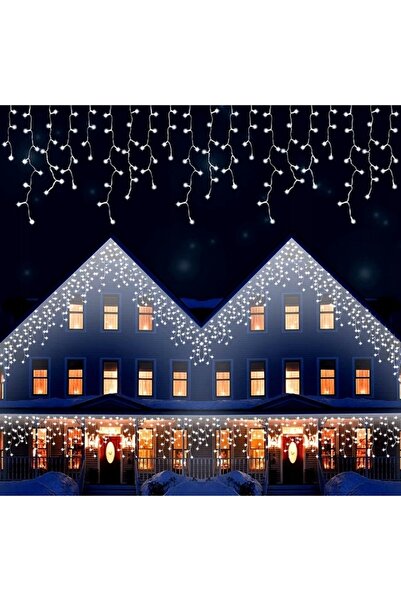 Led Sople Lights Ghirlandă luminoasă tip ploaie de meteori, pentru interior/e...