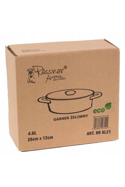 NO BRAND Oală de supă din fontă 26cm 4.6l pentru cuptor, inducție, gaz