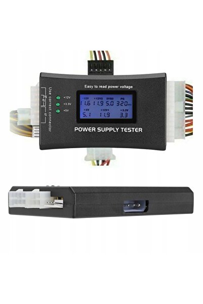 NO BRAND Tester surse de alimentare 20 pini 24 pini ATX SATA Molex Xeco