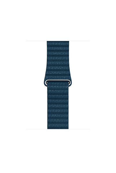 NO BRAND Curea originală Apple Watch Leather Loop Cosmos Blue 42MM