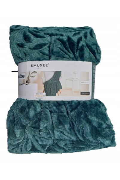 NO BRAND Cuvertură de pat decorativă cu urs, 200 cm x 220 cm, verde sticlă