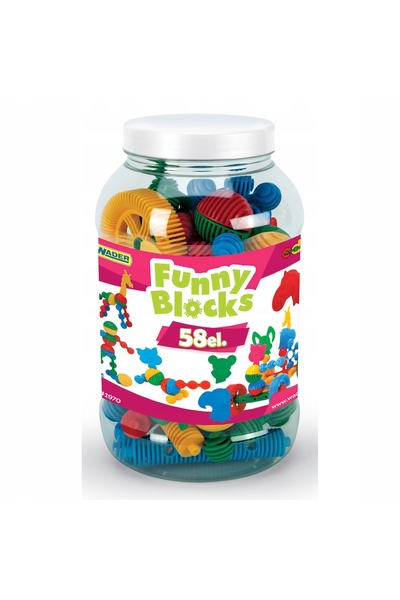 NO BRAND Wader Blocks Funny Jar Big 58El 3+ 41970 19704