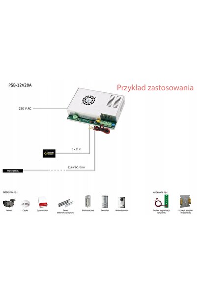 NO BRAND Pulsar Psb-12V20A 12V 20A 276W Sursă de alimentare cu buffer