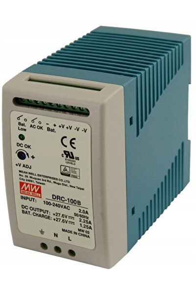 NO BRAND Sursă de alimentare bufferizată DIN Mean Well DRC-100B 24V 2.25A