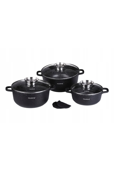 NO BRAND Set de oale Klausberg din aluminiu 8 piese.