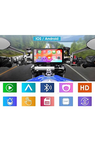 NO BRAND Carpuride W603 Ecran Carplay/Android pentru motocicletă de 6.3 inch,...