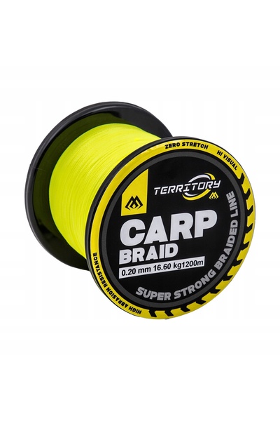 NO BRAND Fir de pescuit la crap Mikado Territory Carp 0.20mm 1200m Galben flu...