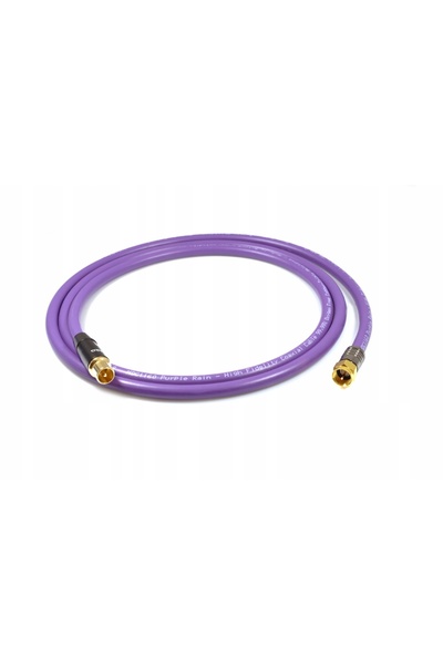 NO BRAND Cablu Antenă Mufă IEC - Mufă F OFC Melodika Mdantwf15 Purple Rain 1,5m