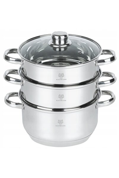 NO BRAND Set pentru gătit la aburi 20cm 3.3L