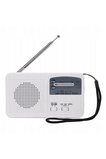 NO BRAND Radio AM/FM portabil, lanternă de urgență, power bank, încărcare solară
