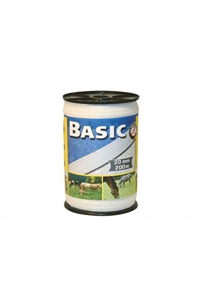 NO BRAND Bandă împletită pentru gard electric, 20mm, 200m