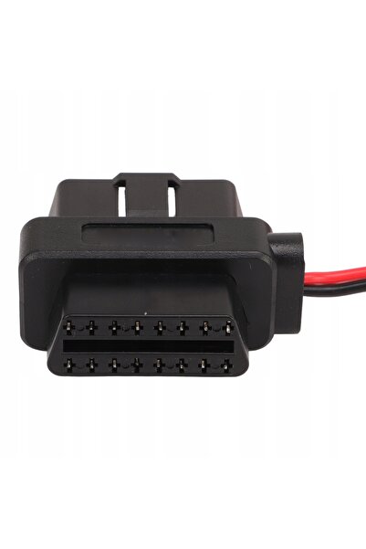 NO BRAND Adaptor priză brichetă auto OBD2 cu 16 pini, cu cap în T, cablu de 1m