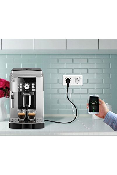 NO BRAND Priză dublă albă 250V 16A cu încărcător USB A+C
