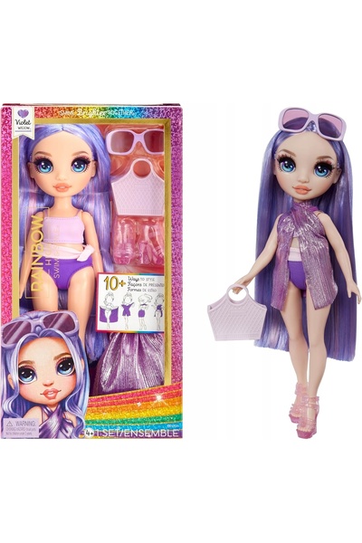 NO BRAND Lalka Violet 28 cm Costum de baie 10 modele 4-12 ani